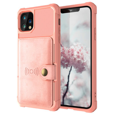 OEM โทรศัพท์ซองหนังกระเป๋าสตางค์กันกระแทกผู้ถือบัตร Magsafin สำหรับ Iphone 14
