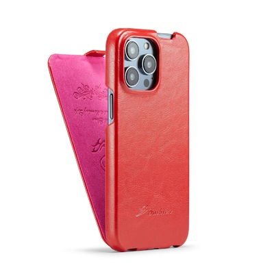 เคสโทรศัพท์หนังแท้หรูหราสวยงาม OEM Iphone 14 เคสแม่เหล็ก