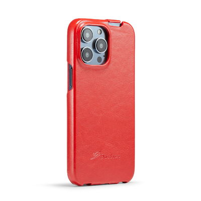 เคสโทรศัพท์หนังแท้หรูหราสวยงาม OEM Iphone 14 เคสแม่เหล็ก