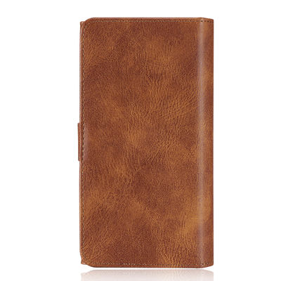 ซองใส่โทรศัพท์หนัง PU กันกระแทก ป้องกันสิ่งสกปรก Flip Card Holder Wallet