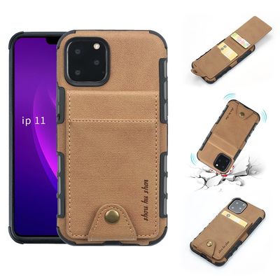 OEM เคสโทรศัพท์เข็มกลัดแม่เหล็ก ป้องกันรอยขีดข่วน เคสโทรศัพท์บัตรเครดิต Iphone 12 Pro