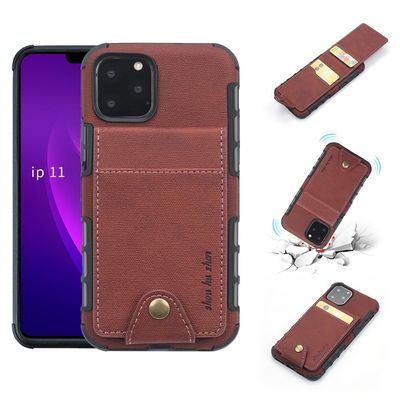 OEM เคสโทรศัพท์เข็มกลัดแม่เหล็ก ป้องกันรอยขีดข่วน เคสโทรศัพท์บัตรเครดิต Iphone 12 Pro