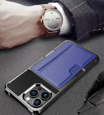 ซองใส่บัตรแม่เหล็กสวยหรูสำหรับ Iphone 12 13 หนังกันฝุ่น