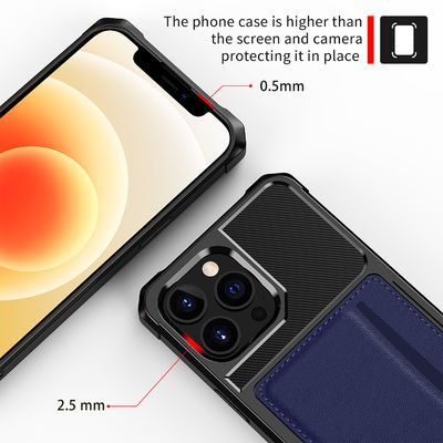 ซองใส่บัตรแม่เหล็กสวยหรูสำหรับ Iphone 12 13 หนังกันฝุ่น