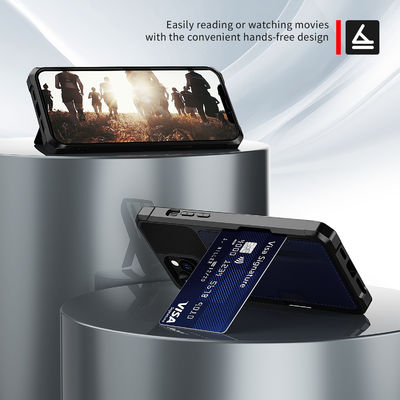 ซองใส่บัตรแม่เหล็กสวยหรูสำหรับ Iphone 12 13 หนังกันฝุ่น