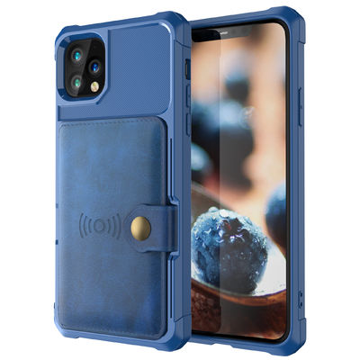 OEM โทรศัพท์ซองหนังกระเป๋าสตางค์กันกระแทกผู้ถือบัตร Magsafin สำหรับ Iphone 14