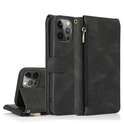 Wallet Phone Case Iphone Leather Case ของแท้ หรูหรา สไตล์โมเดิร์น
