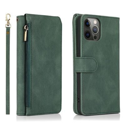 Wallet Phone Case Iphone Leather Case ของแท้ หรูหรา สไตล์โมเดิร์น