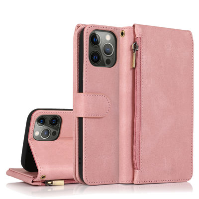 Wallet Phone Case Iphone Leather Case ของแท้ หรูหรา สไตล์โมเดิร์น