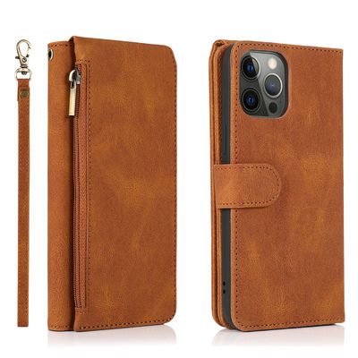 Wallet Phone Case Iphone Leather Case ของแท้ หรูหรา สไตล์โมเดิร์น