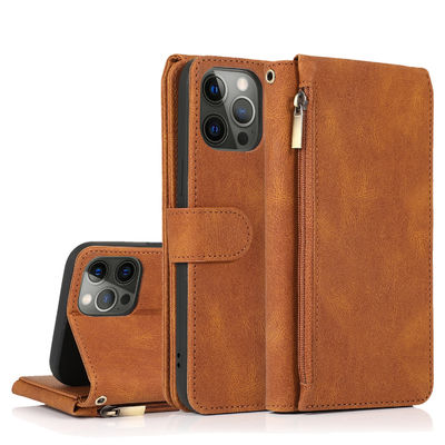 Wallet Phone Case Iphone Leather Case ของแท้ หรูหรา สไตล์โมเดิร์น