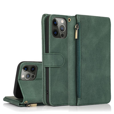 Wallet Phone Case Iphone Leather Case ของแท้ หรูหรา สไตล์โมเดิร์น