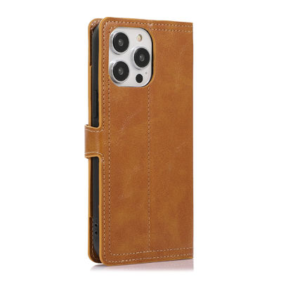ซองหนังใส่โทรศัพท์หนังแท้หรูหรา Leather Wallet Phone Case Iphone Leather Case