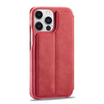 ซองหนัง Iphone กระเป๋าสตางค์ OEM / ODM ซองโทรศัพท์กันน้ำ