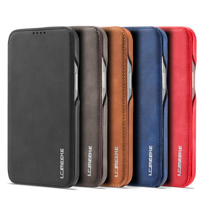 ซองหนัง Iphone กระเป๋าสตางค์ OEM / ODM ซองโทรศัพท์กันน้ำ