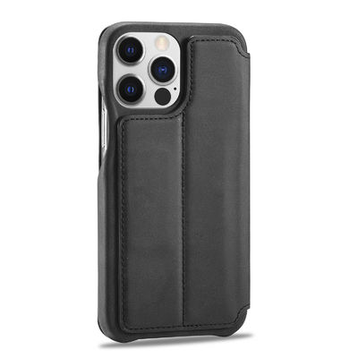 ซองหนัง Iphone กระเป๋าสตางค์ OEM / ODM ซองโทรศัพท์กันน้ำ