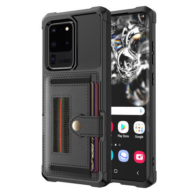 Magsafe Samsung Mobile Phone Pouch Case ป้องกันสิ่งสกปรก Magnetic Leather Case