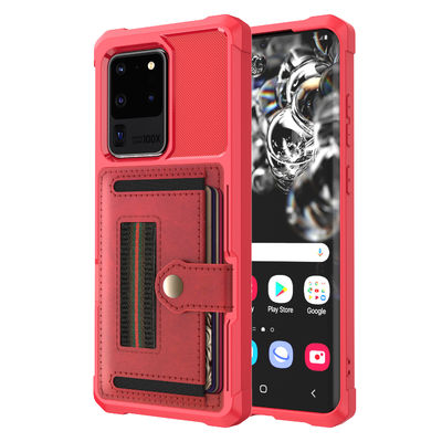 Magsafe Samsung Mobile Phone Pouch Case ป้องกันสิ่งสกปรก Magnetic Leather Case