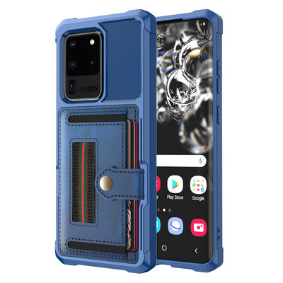 Magsafe Samsung Mobile Phone Pouch Case ป้องกันสิ่งสกปรก Magnetic Leather Case