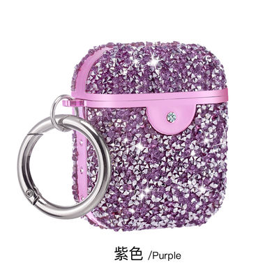 เคสหูฟังกันกระแทก Cover Rhinestone Earbud Storage Case Diamond