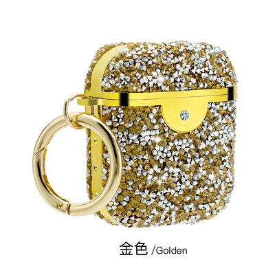 เคสหูฟังกันกระแทก Cover Rhinestone Earbud Storage Case Diamond