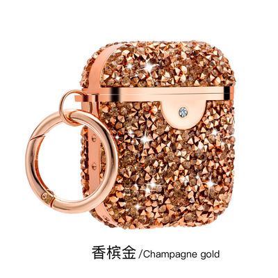 เคสหูฟังกันกระแทก Cover Rhinestone Earbud Storage Case Diamond