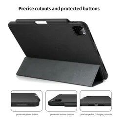 12.9 นิ้วกันกระแทก Ipad เคสหนัง PU หลายมุม