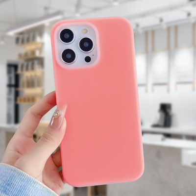 ง่าย Ins เจลลี่ น้ํายาซิลิโคน โทรศัพท์ Case สําหรับแอปเปิล 14 Promax iPhone 15 แพ็คเกจเต็ม