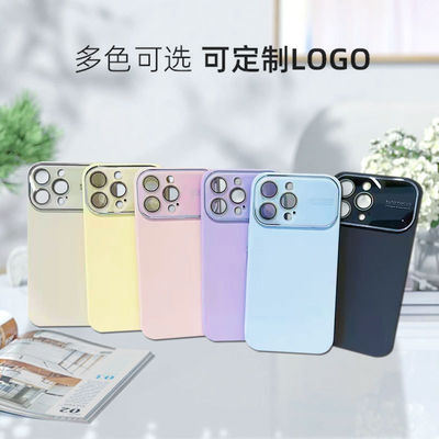 หน้าต่างขนาดใหญ่ โทรศัพท์กันกระแทก Case สําหรับ Iphone 15 ซิลิโคนเหลว โทรศัพท์ครบครัน